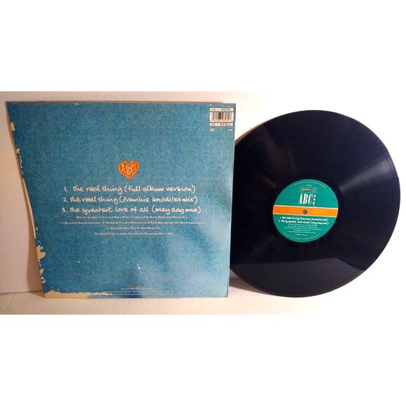 ABC The Real Thing 12" Vinyl EP Record Dance Synth-Pop House 3 Songs 1989 UK - Picture 2 of 3